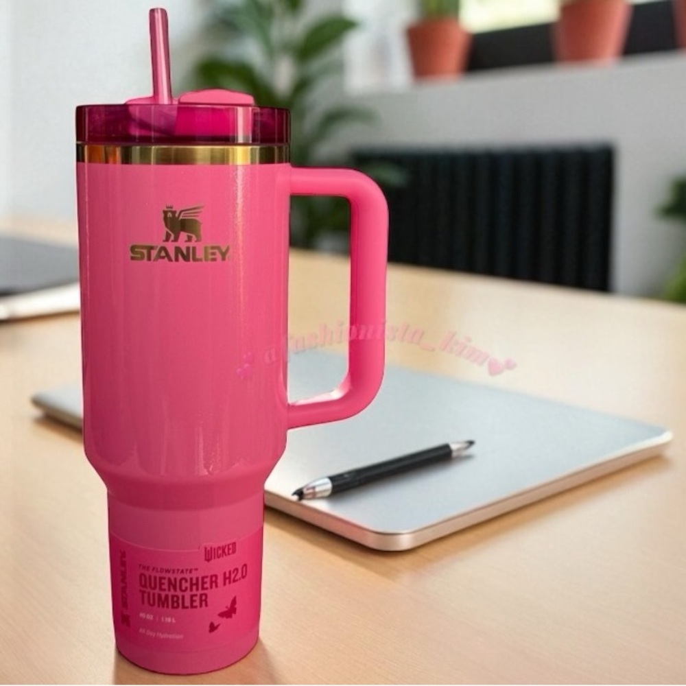 40oz Stanley X Wicked tumbler cup pink NEW - Picture 1 of 11